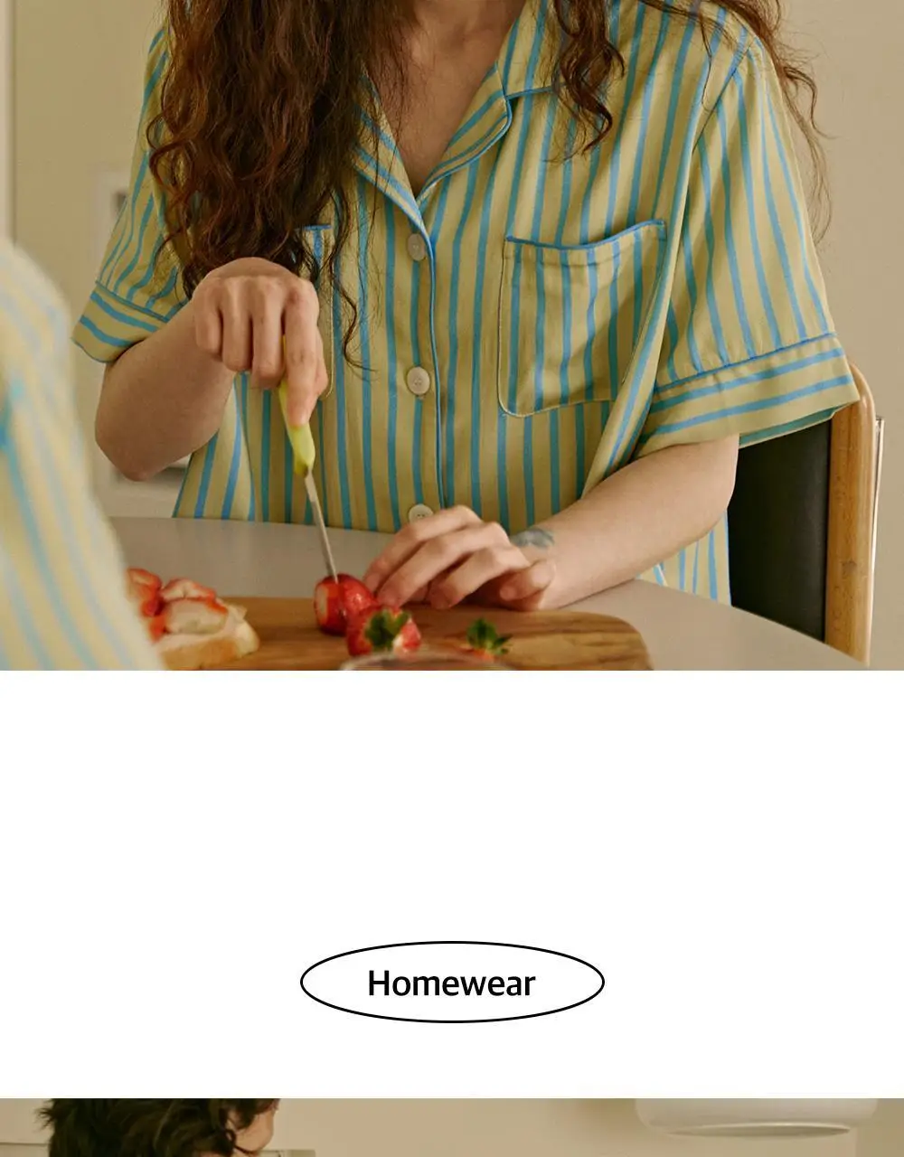 보웰 [BWTZ] 데이오프 비스코스 100% 파자마 반소매세트 레몬스트라이프 3종 상세페이지 30